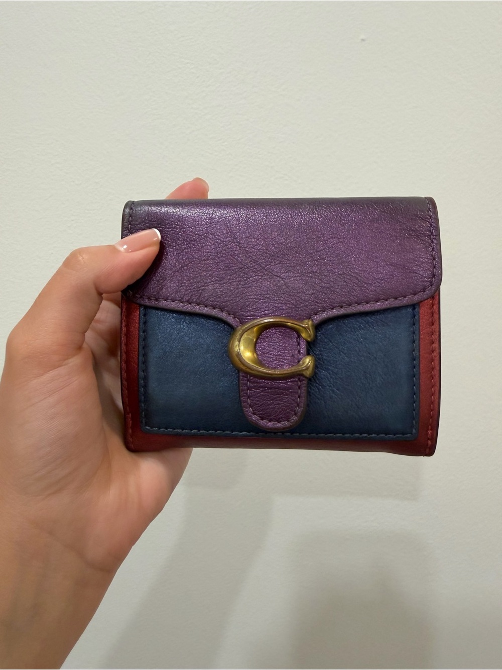 Coach Metallic Purple and Blue Women’s Wallet